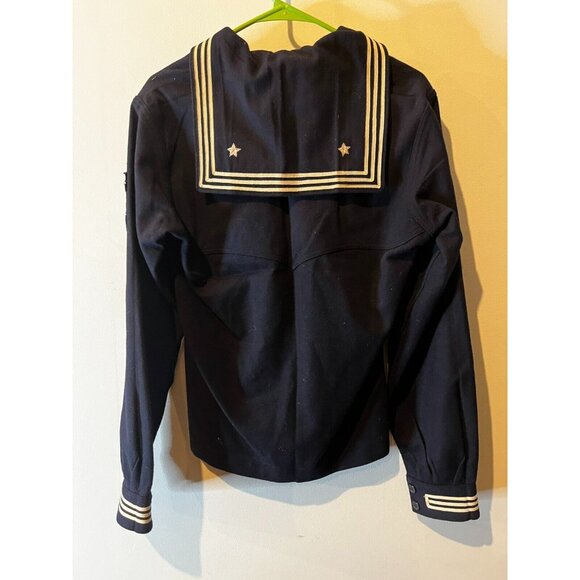 Vintage WW2 WWII US Navy Hospital Corpsman Dress Blue Uniform w patches - Picture 7 of 8